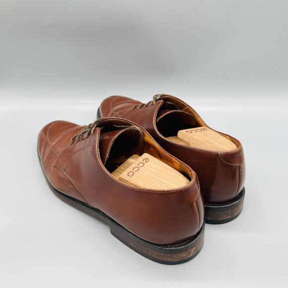 Cole Haan Shoes Mens 11 Brown Leather City Derby Oxford Dress Almond Toe Vintage main image 8
